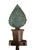 Shabby Chic Vintage Hand Painted Cast Iron Potted Boxwood Topiary Hooks / Key Hanger / Wall Rack, a Set of 3 For Sale - Image 3 of 4