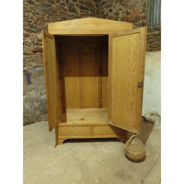 Brown Antique Pine Knockdown Wardrobe, 1890s For Sale - Image 8 of 18