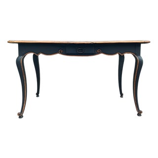 Louis XV Style Console or Small Writing Table in Black Patinated Wood, 1760 For Sale