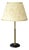 Model 15505 Table Lamp in Brass and Veluria Glass by Harald Notini for Böhlmarks, Sweden, 1940s For Sale