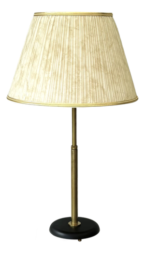 Model 15505 Table Lamp in Brass and Veluria Glass by Harald Notini for Böhlmarks, Sweden, 1940s