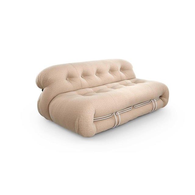 Soriana Two-Seater Sofa by Afra and Tobia Scarpa for Cassina For Sale - Image 4 of 17