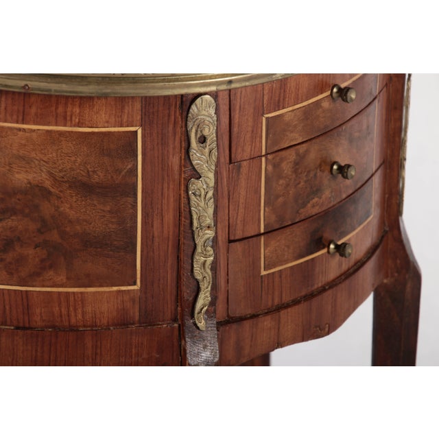 Small Antique Demilune Chest of Drawers, 1900 For Sale - Image 17 of 18
