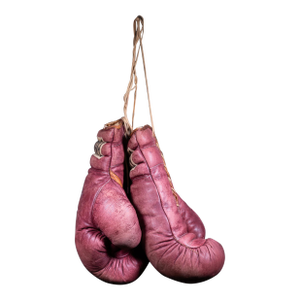 Vintage Leather Everlast Boxing Gloves, Circa 1960s
