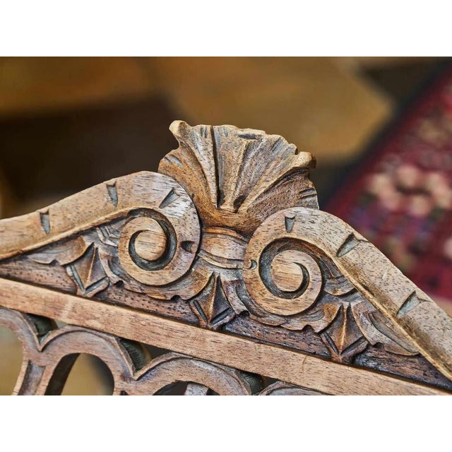 Brown Antique Dagobert Armchair in Walnut For Sale - Image 8 of 10