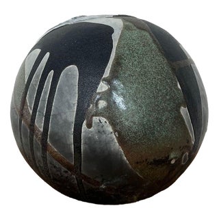 Vintage Handmade Studio Ceramic Vase, 1970s For Sale