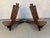 Mid 20th Century Pair of Geometric Carved Low Slung Tribal Palaver Chief Chairs For Sale - Image 10 of 13
