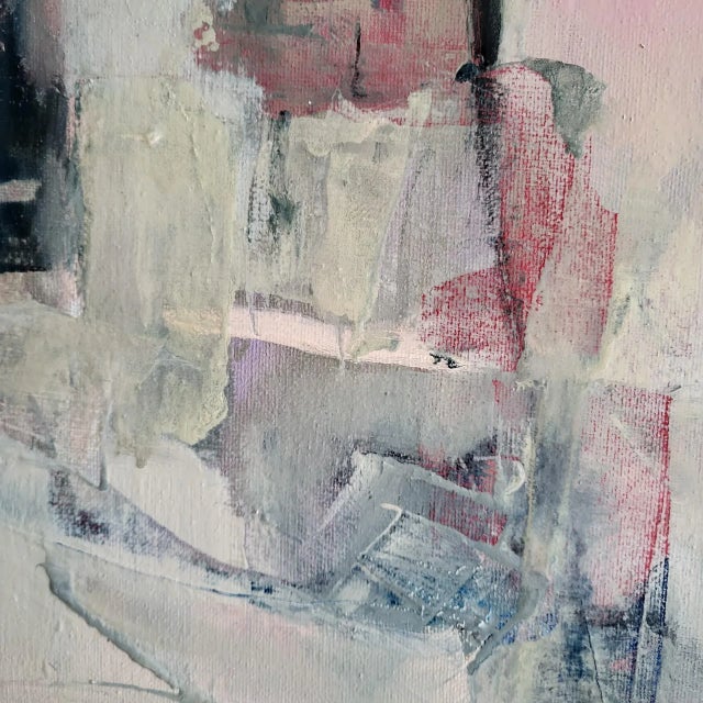 Pink "Untitled 317" Contemporary Original Abstract Oil Painting by Lynn Christian For Sale - Image 8 of 11