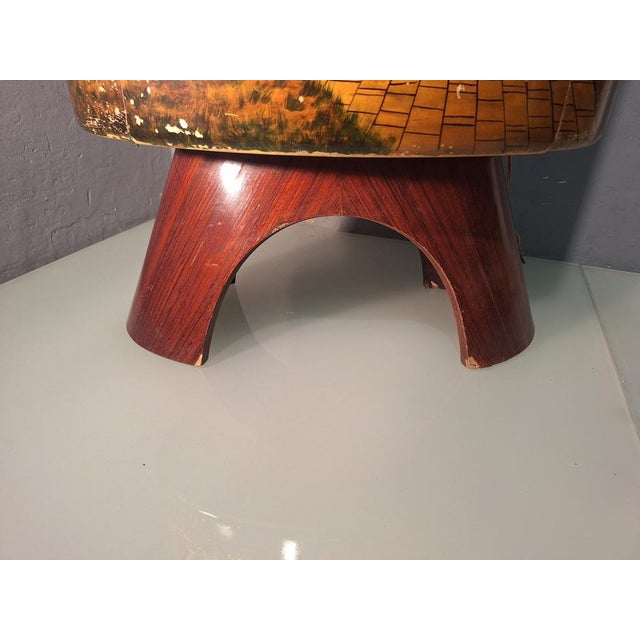 Vintage Bar Cabinet in Parchment by Aldo Tura for Tura, 1950s For Sale - Image 11 of 18