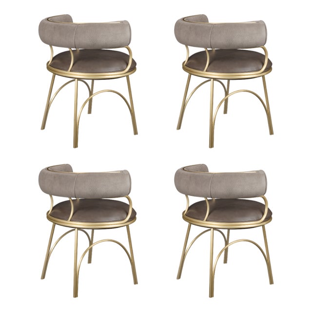 Austin Dining Chairs by Porus Studio, Set of 4 For Sale