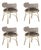 Austin Dining Chairs by Porus Studio, Set of 4 For Sale