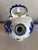 Ceramic Vintage Spanish Blue & White Decorated Water Jug For Sale - Image 7 of 9
