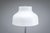 Ivory Chromed Table Lamp with Metal Shade and Curved Frame, 1970s For Sale - Image 8 of 12