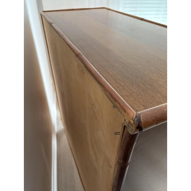 Dalvera Wooden and Bamboo Chest of Drawers, 1970 For Sale - Image 17 of 18