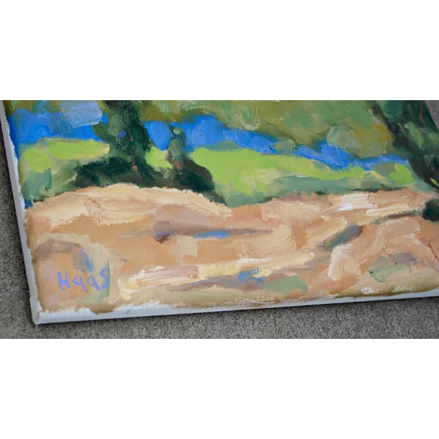 Modern Narratives — Contemporary Impressionist Oil Painting Original oil painting by L. Haas, 12 x 12 in unframed...