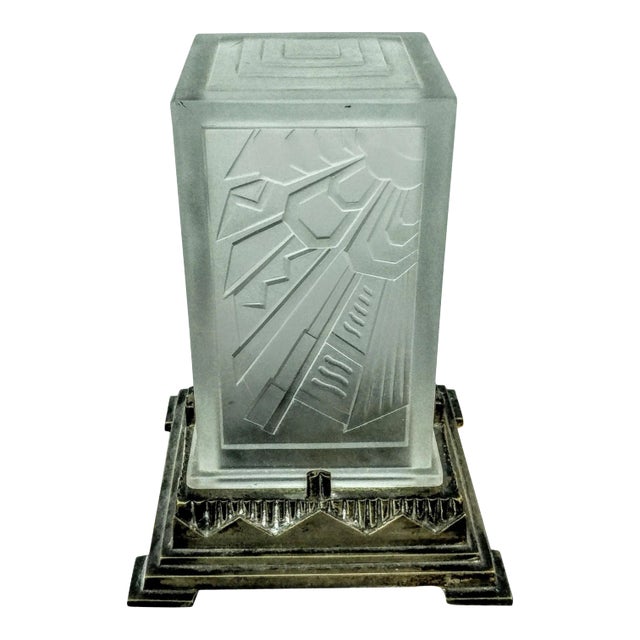 French Art Deco Table Lamp by Sabino For Sale