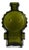 Vintage Green Glass Vase by Helena Tynell, 1968 For Sale