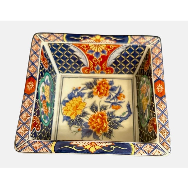 Vintage Japanese Imari 5 Section Divided Lazy Susan Appetizer Platter For Sale - Image 9 of 12