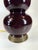 Late 20th Century Lamp Eggplant Color Castilian Ceramic & Bronze With Original Finial For Sale - Image 10 of 12