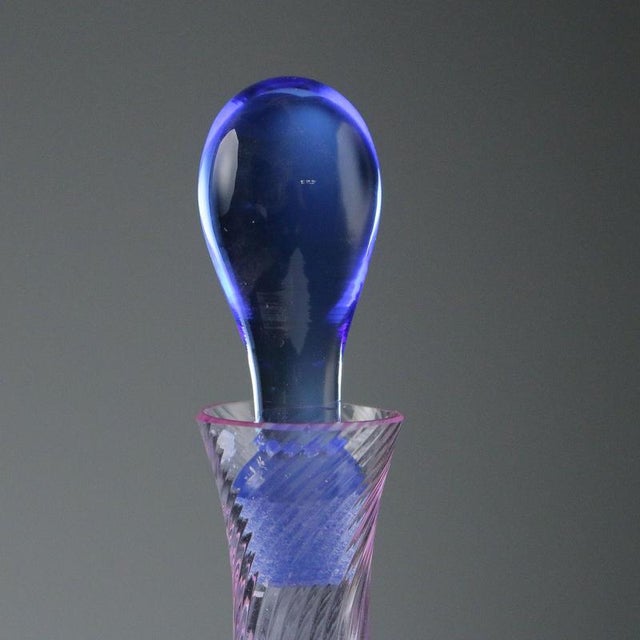 Murano Glass Bottle by Carlo Moretti For Sale - Image 4 of 8