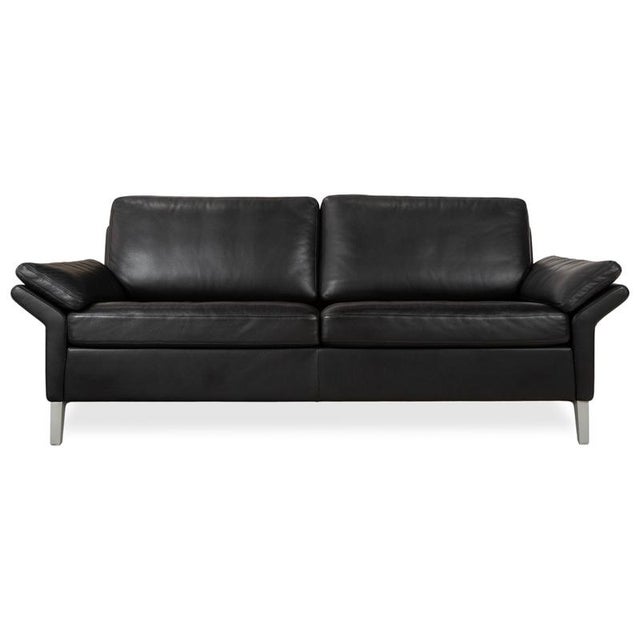 Model 3300 3-Seater Sofa in Black Leather from Rolf Benz For Sale - Image 11 of 11