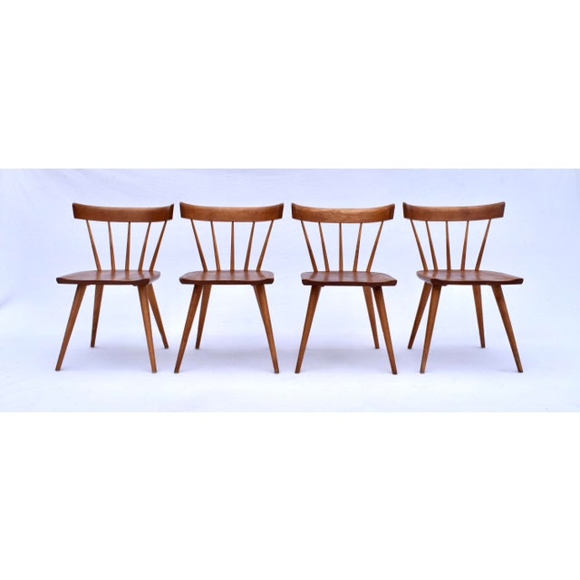 Mid-Century Modern Paul McCobb Planner Group Mid-Century Modern Spindle Back Dining Chairs, Set of 4 For Sale - Image 3 of 17