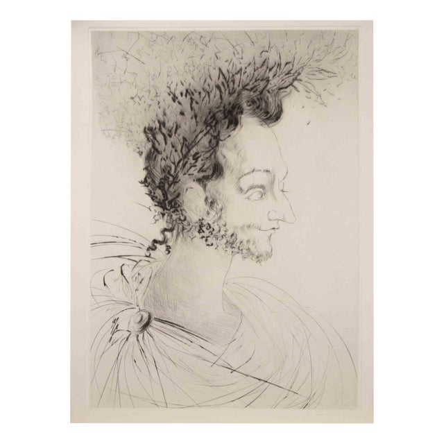 Portrait of Ronsard, 1968, Etching For Sale