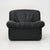 Animal Skin Modular Black Leather Armchairs, 1970s, Set of 3 For Sale - Image 7 of 15