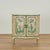 Alluring vintage Italian two door cabinet crafted in hardwood in serpentine form,hand decorated in green chinoiserie over...