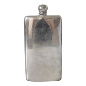 Vintage English Pewter 6oz Hip Flask