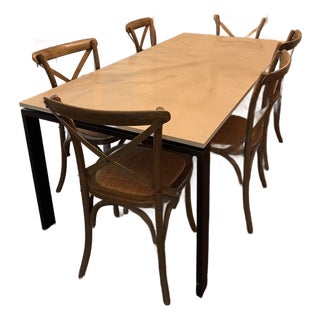 Room & Board 72" Dining Table - Quartz Top & Steel Base - Mint For Sale