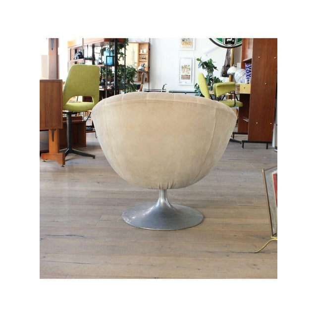 Gray Vintage Swivel Armchair, 1970s For Sale - Image 8 of 14