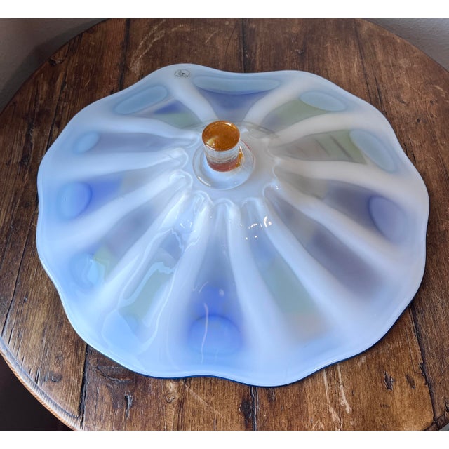 Blue Viz Glass Studios Genuine Hand Blown Wall Art Glass 18” For Sale - Image 8 of 9