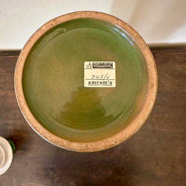 Ceramic Aldo Londi Bitossi Rosenthal Netter Italian Pottery Tall Jar For Sale - Image 7 of 7