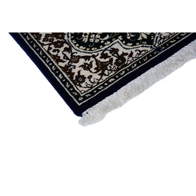 Vintage Ghom Silk Rug For Sale - Image 6 of 7