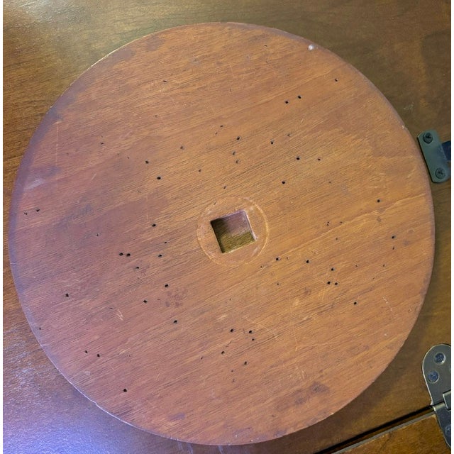 Early 20th Century Colonial Revival Tripod‑Form Stand With Star Inlay, C. 1920–1940 For Sale - Image 5 of 12