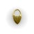 1900 - 1909 Tiny Antique Edwardian 9k Gold Heart Padlock Charm Circa 1900 For Sale - Image 5 of 7