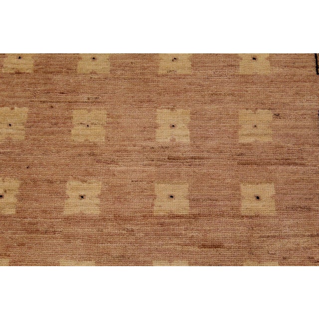 1990s Bohemien Ziegler Nude Tan Hand-Knotted Wool Rug - 8'11'' X 11'8'' For Sale - Image 5 of 8