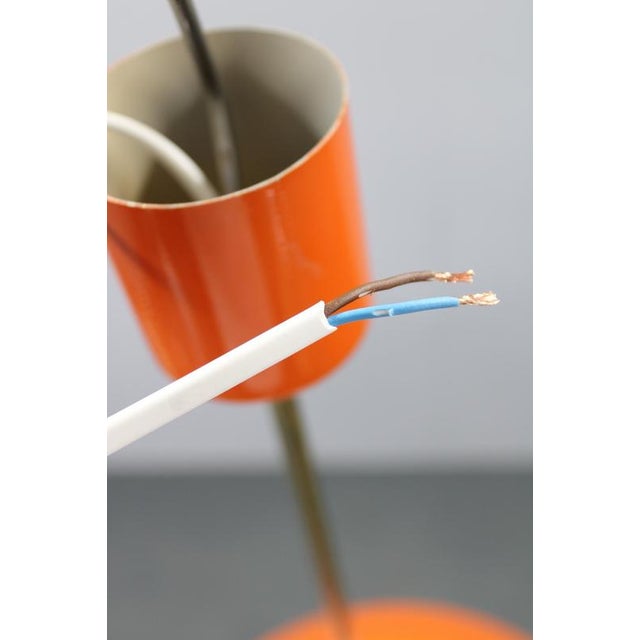 Mid-Century Czechoslovak Orange Opaline Glass Pendant Lamp, 1970s For Sale - Image 10 of 17