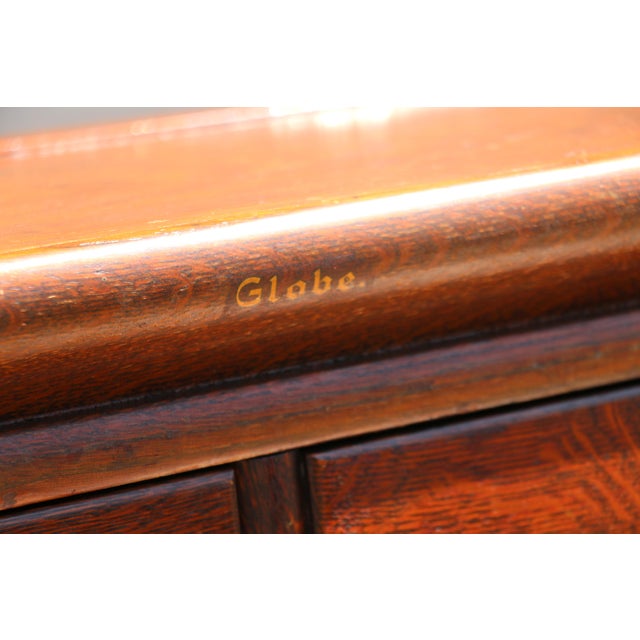 Antique Arts & Crafts Tiger Oak Modular Stacking Multi-Drawer File Cabinet, Early 1900s For Sale - Image 15 of 18