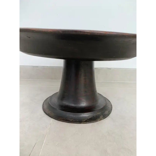 Ebony 1950s Large Lombok Tribal Tray / Bowl 'Dulang' / Small Table For Sale - Image 8 of 9
