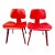 Vintage Eames Molded Plywood Dining Chairs, Dcw, Set of 2, Charles & Ray Eames, 2006, Pre-Catalyzed Lacquer For Sale