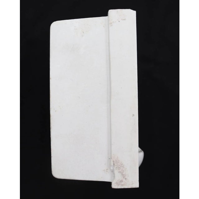 Traditional Vintage White Ceramic Willette Recessed Bathroom Soap Dish For Sale - Image 3 of 8