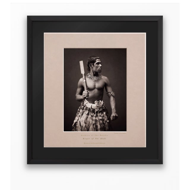 Atelier Aria Lumae Burton Brothers Samoa Portrait 1899 Restored Fine Art Gallery Board Print 20 X 24 on Archival Museum Grade Hahnemuhle Baryta Paper For Sale - Image 16 of 17