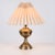 Brass Lamp with White Shade, 1930s For Sale - Image 3 of 10