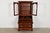 Henkel Harris Henkel Harris Georgian Solid Cherry Wood Drop Front Secretary Desk With Bookcase Hutch, 1970s For Sale - Image 4 of 12