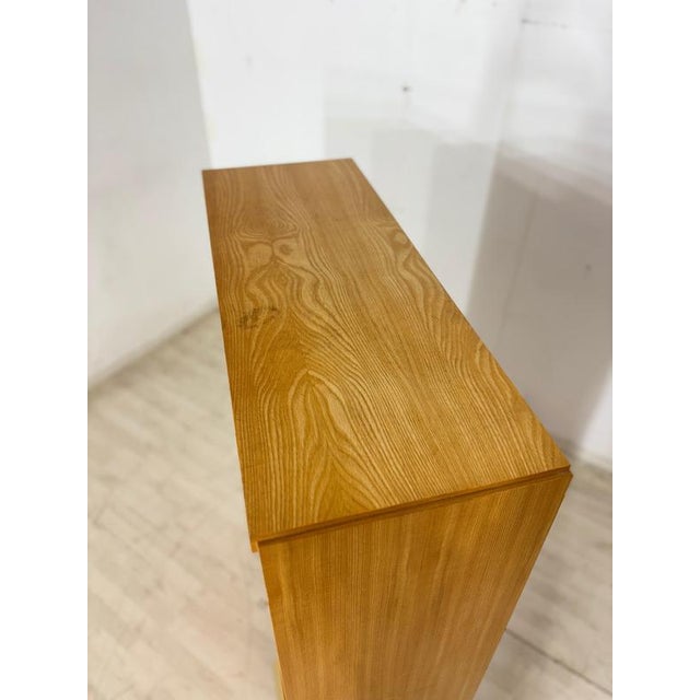 Wood Mid-Century Modern Bookcase in Elm, 1960s For Sale - Image 7 of 12