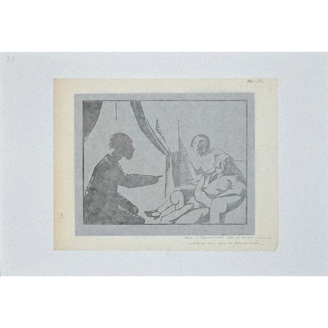 The visit is an original modern artwork realized in the 1920s by the french artist rené georges hermann-paul (1864 –...