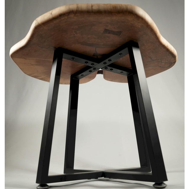 Heart Table No. 1 – Black Walnut Coffee Table With Butterfly Inlays For Sale In Pittsburgh - Image 6 of 9