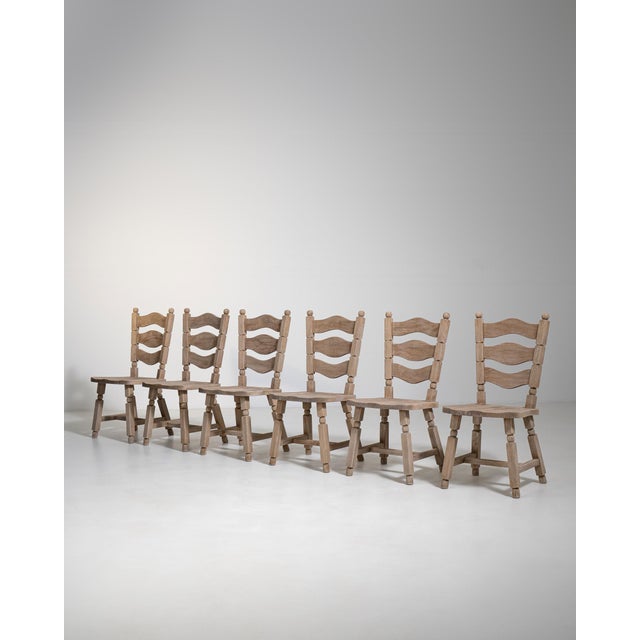 Set of Six Oak Dining Chairs, Antique, France, Circa 1970 For Sale - Image 10 of 13